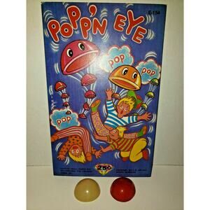 Vintage 6 Popp'n Eye Old Trick Joke Vending Toys New Old Stock